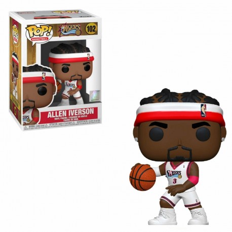 Figurine Basketball Legends - Allen Iverson (Sixers home) Pop 10cm