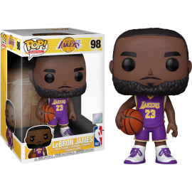 Figurine Basketball NBA - LeBron James (Purple Jersey Lakers) Supersized Pop 10" 25cm