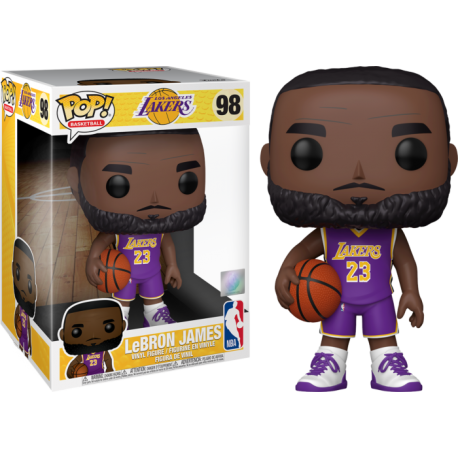 Figurine Basketball NBA - LeBron James (Purple Jersey Lakers) Supersized Pop 10" 25cm