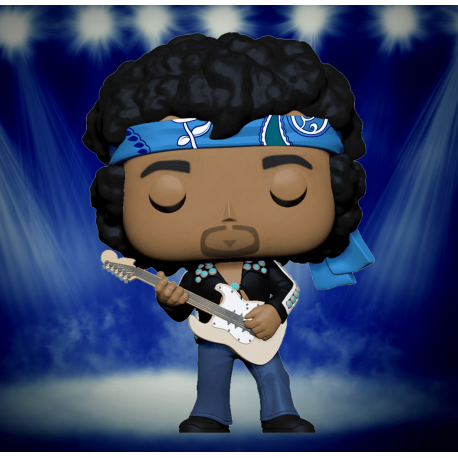 Figurine Rocks - Jimi Hendrix (Live in Maui Jacket) Pop 10cm