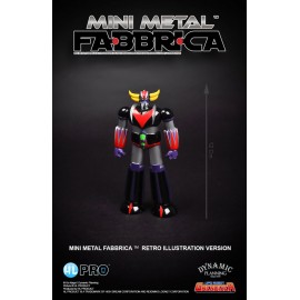 Figurine Goldorak/Grendizer - Goldorak Mini Metal Fabbrica 12cm - Edition Retro Illustration (Purple)