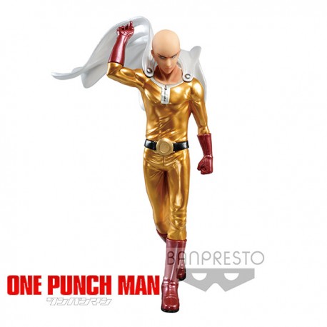 Figurine One Punch Man - Saitama DXF Metallic Collor Version 20cm