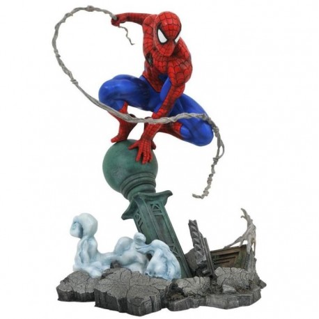 Statuette Spider-man - Spider-man Lamppost Marvel Gallery 25 cm