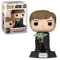 Figurine Star Wars - The Mandalorian - Luke with Grogu Pop 10cm