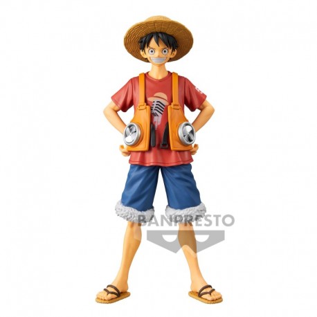 Figurine One Piece - DXF The Grandline Men Vol. 1 One Piece Red - Monkey D. Luffy - 16 cm