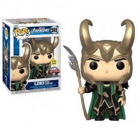 Figurine Marvel - Avengers - Loki with Scepter GITD Special Edition Pop 10 cm