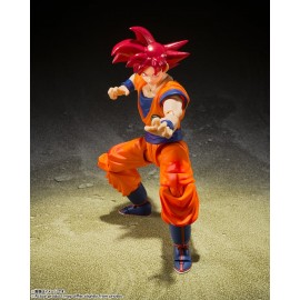 Figurine Dragon Ball Z - Son Goku Super Saiyan God Red with the light of Righteous Hearts - S.H. Figuarts 15 cm