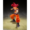 Figurine Dragon Ball Z - Son Goku Super Saiyan God Red with the light of Righteous Hearts - S.H. Figuarts 15 cm