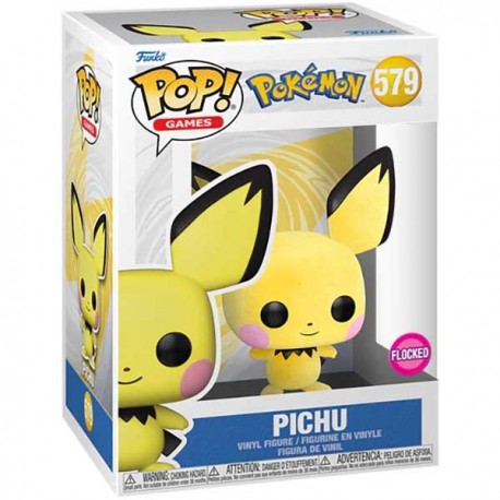 Figurine Pokemon - Pichu Flocked Pop 10cm
