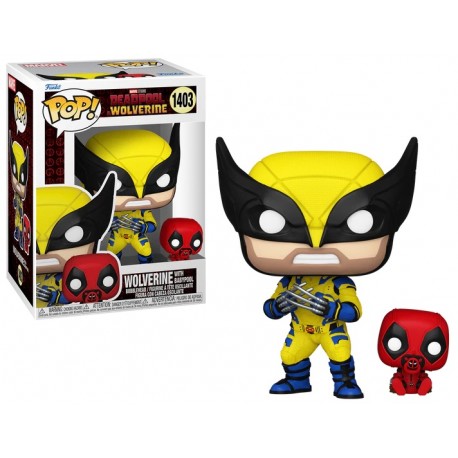 Figurine Deadpool & Wolverine - Wolverine with Babypool Pop 10cm