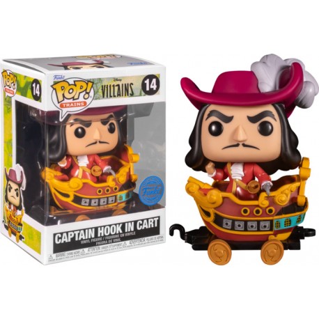 Figurine Disney - Villains - Captain Hook in Cart - Pop Trains 10 cm