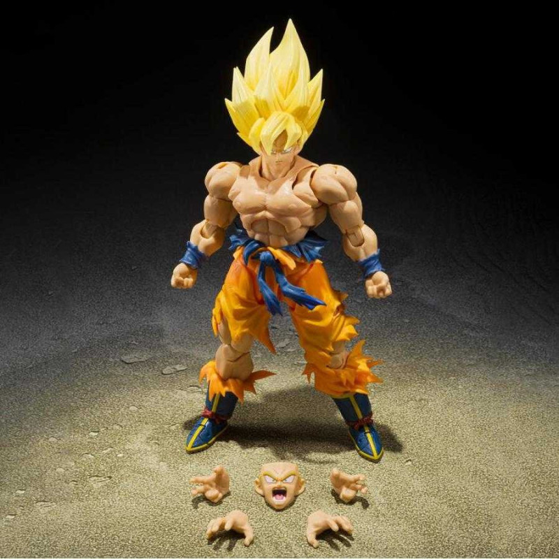 Figurine Dragon Ball Z – Saiyan Grandista Son Goku Super Par Banpresto, 22 Cm