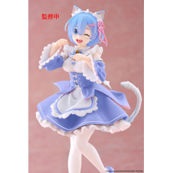 Figurine Re:Zero Starting Life in Another World - Rem Cat Maid Ver. Renewal Coreful 18cm