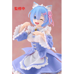 Figurine Re:Zero Starting Life in Another World - Rem Cat Maid Ver. Renewal Coreful 18cm