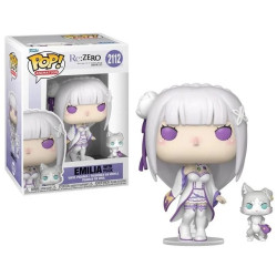 Figurine Re:Zero - Emilia with Puck Pop 10cm