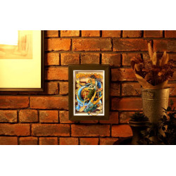 Figurine Dragon Ball - Cadre 3D Dragon Ball Son Goku & Dragon Tamashii Art 27.5cm