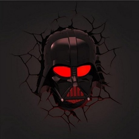 Applique murale 3D Deco Light Masque Darth Vader