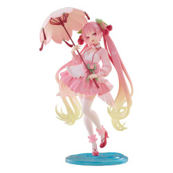 Figurine Hatsune Miku - Newley Written Sakura Miku Dress Ver. AMP 21 cm