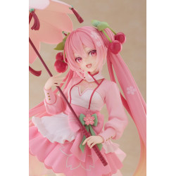 Figurine Hatsune Miku - Newley Written Sakura Miku Dress Ver. AMP 21 cm