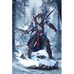 Figurine Assassin's Creed Black III - Animus Connor Kenway Light UP 28cm