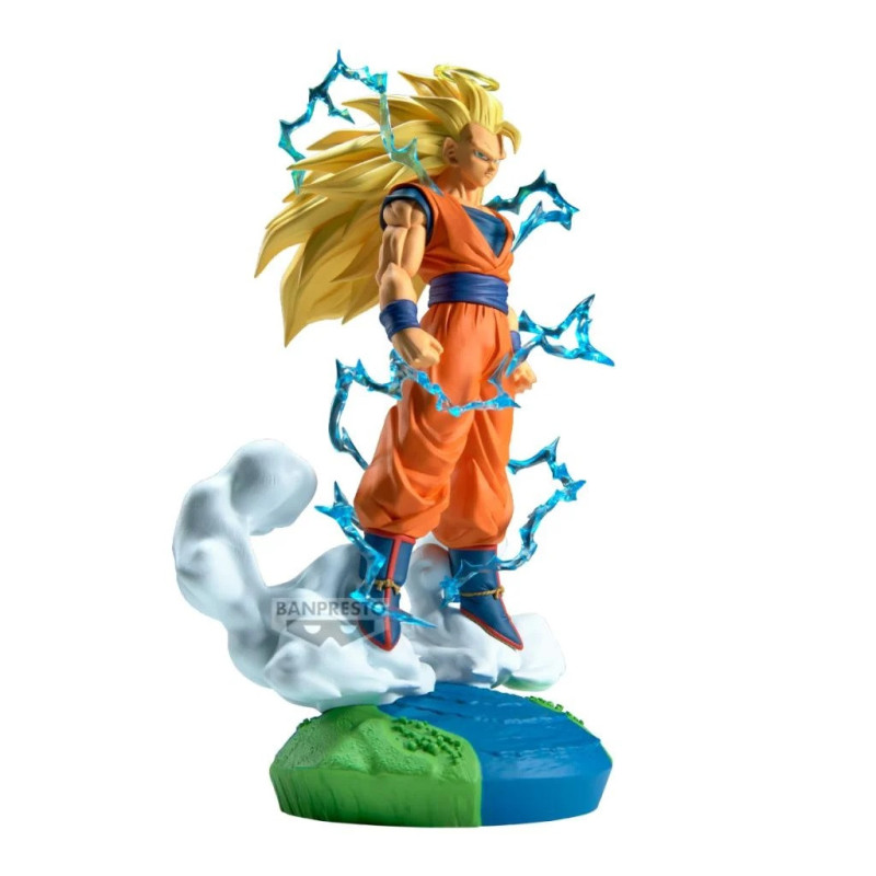 Figurine Dragon Ball Z - Son Goku Super Saiyan 3 History Box 18cm