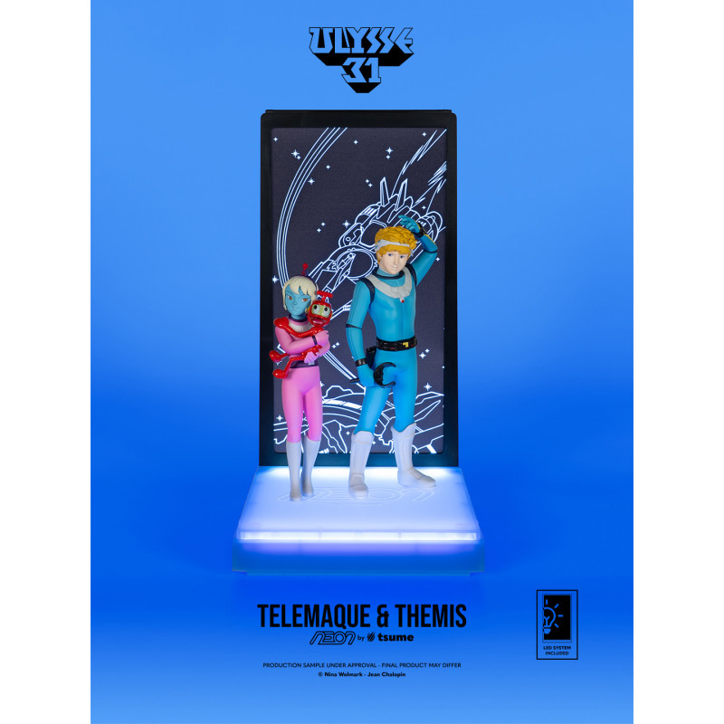 Figurine Ulysse 31 - Telemachus & Themis Neon 1/9 20cm