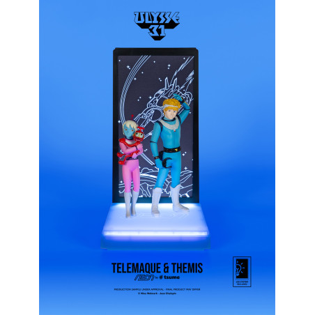 Figurine Ulysse 31 - Telemachus & Themis Neon 1/9 20cm