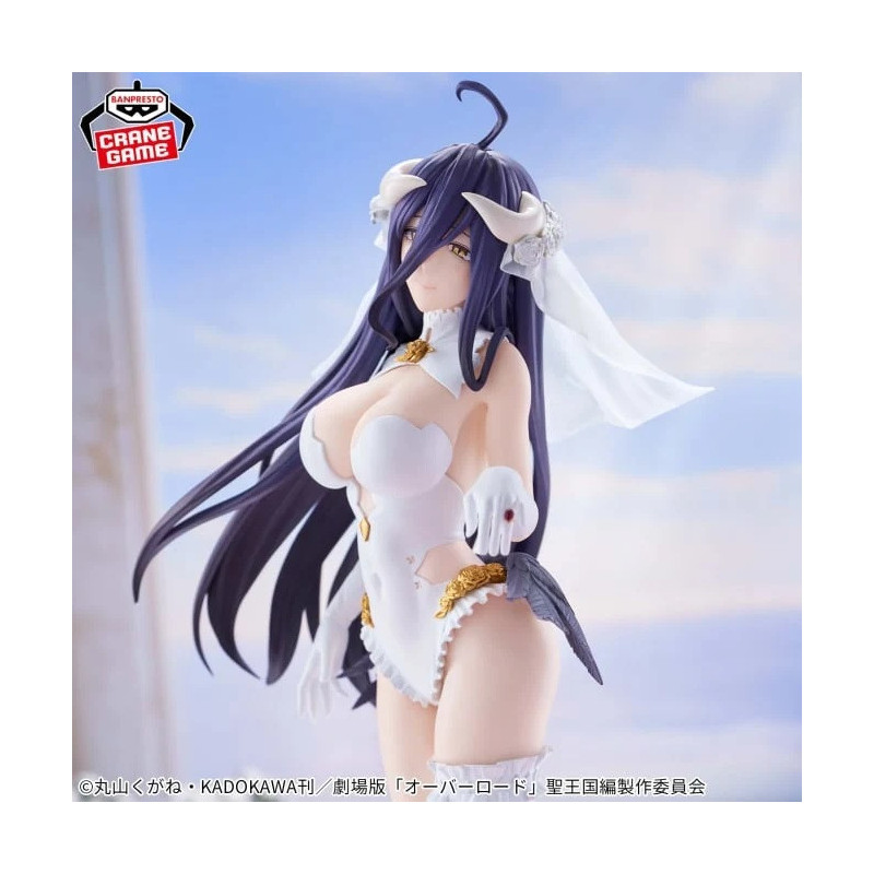 Figurine Overlord - Albedo Wedding ver. Glitter & Glamours 27cm