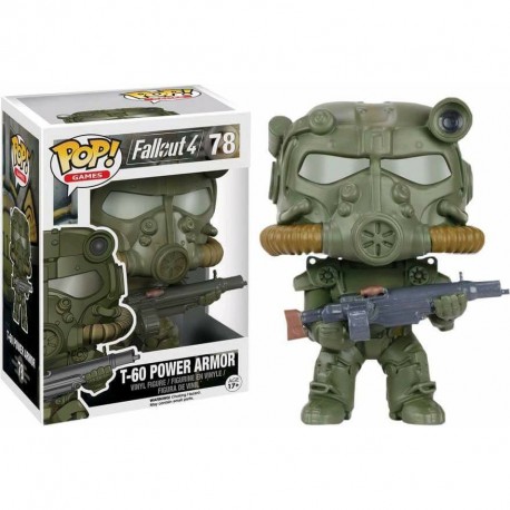 Figurine Fallout - T-60 Power Armour Green Exclusive Pop 10cm