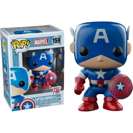 Figurine Marvel - Captain America 75th photon Shield Exclusive Pop 10cm