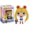 Figurine Sailor Moon - Sailor Moon & Luna Glitter Exclu Pop 10 cm