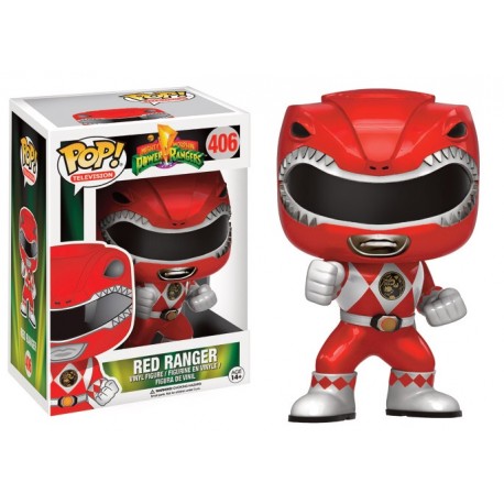 Figurine Power Rangers - Red Ranger Metallic Exclusive Pop 10 cm